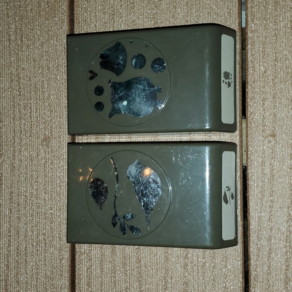 Stampin' Up! Paper punches (bird, owl, branch, leaf shapes)